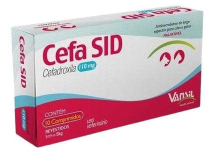 VANSIL CEFA SID 110MG - CAIXA 10 COMP