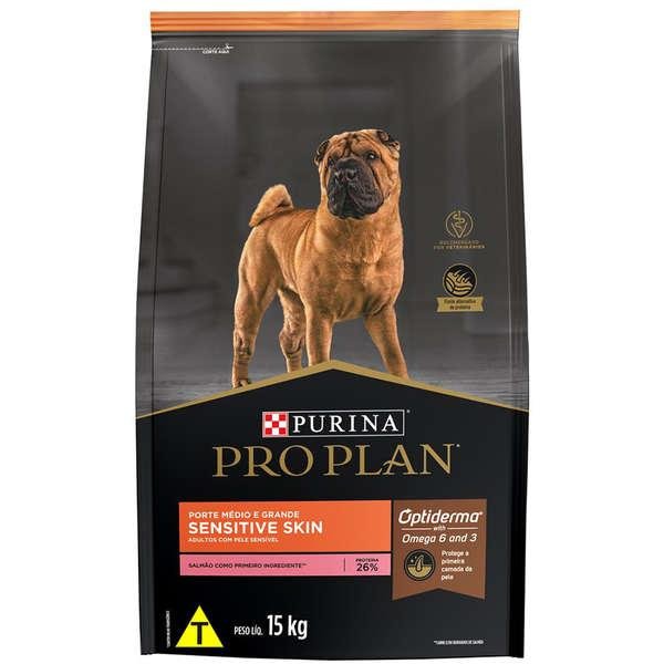 PROPLAN DOG ADULT SENSITIVE SKIN MED/GRANDE 15KG