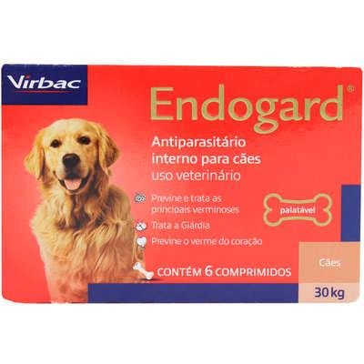 VIRBAC ENDOGARD CAES 30KG - 6 COMPRIMIDOS