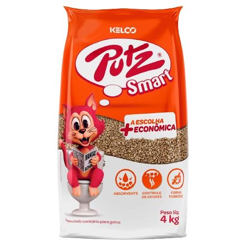 AREIA HIGIENICA GRANULADA SMART PUTZ 4KG