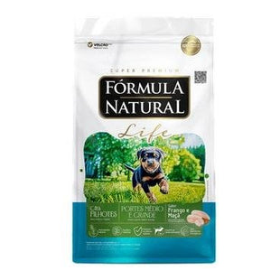 FORMULA NATURAL LIFE CAES FILHOTES MED/GR PORTE 15KG