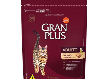 GRAN PLUS GATOS ADULTOS FRANGO 1KG