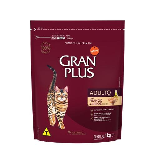 GRAN PLUS GATOS ADULTOS FRANGO 1KG