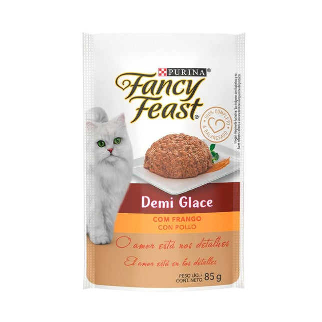 FANCY FEAST SACHE DEMI GLACE FRANGO 85G