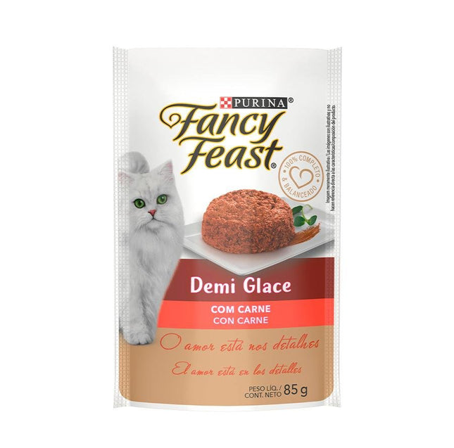 FANCY FEAST SACHE DEMI GLACE CARNE 85G