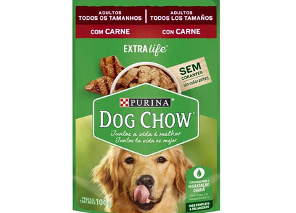DOG CHOW SACHE FILHOTES EXTRA LIFE TODOS/TAM CARNE 100G