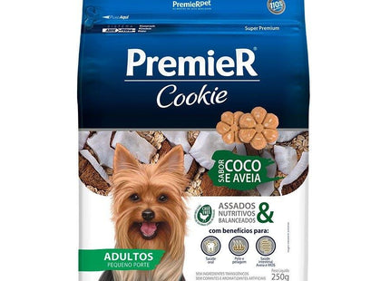 PREMIER COOKIE CAES ADULTOS PORTE PEQ. COCO/AVEIA 250G