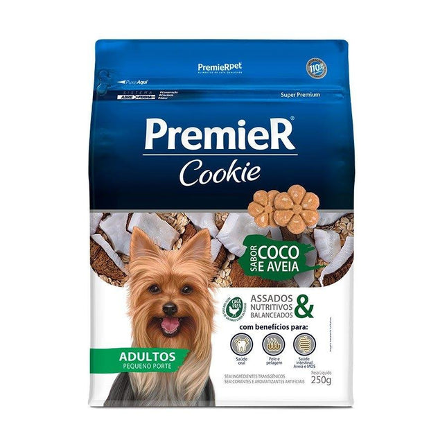 PREMIER COOKIE CAES ADULTOS PORTE PEQ. COCO/AVEIA 250G