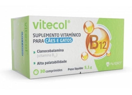 AVERT VITECOL VITAMINA B12 - 30 COMPRIMIDOS