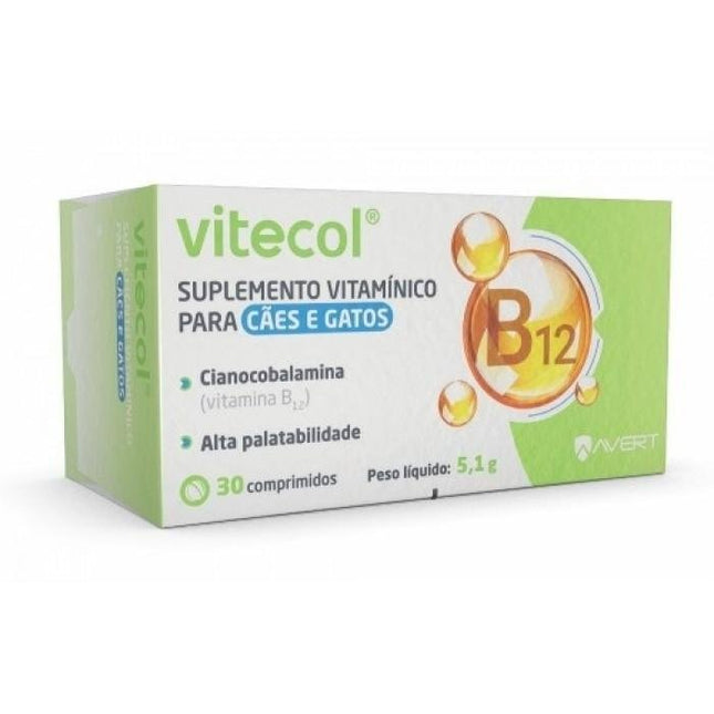 AVERT VITECOL VITAMINA B12 - 30 COMPRIMIDOS