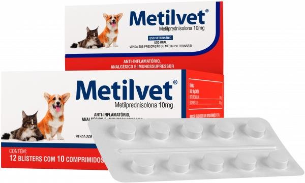 VETNIL METILVET 10MG- 10 COMPRIMIDOS