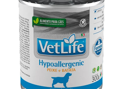 VET LIFE WET LATA CAES HYPOALLERGENIC PEIXE/BAT 300G