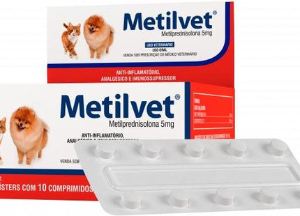 VETNIL METILVET 5MG- 10 COMPRIMIDOS