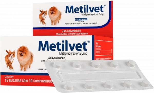 VETNIL METILVET 5MG- 10 COMPRIMIDOS