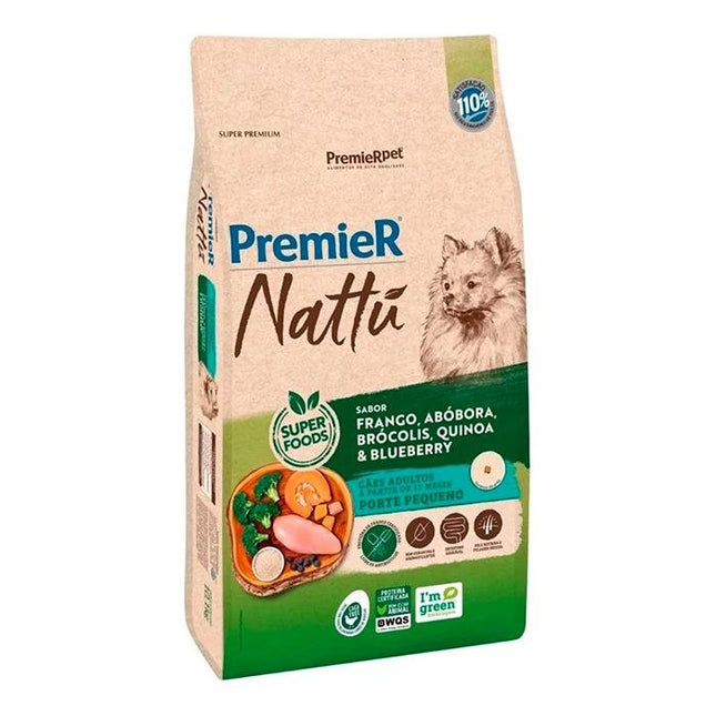PREMIER NATTU CAES PORTE PEQ. FRA/ABO/BRO/QUI/BLU 10,1KG