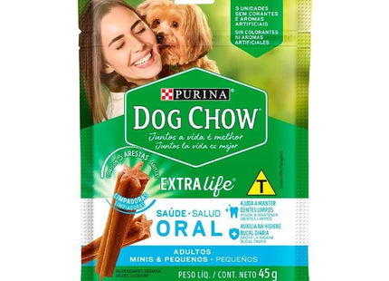 DOG CHOW EXTRA LIFE ORAL MIN/PEQ C/3UN 45G