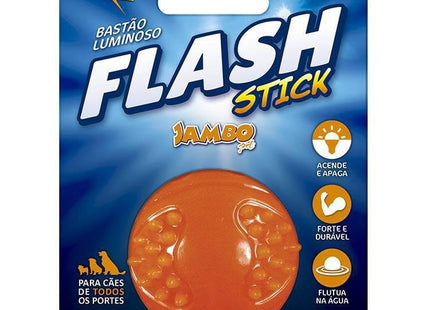 JAMBO BOLA LIGHT FLASH TPR LARANJA