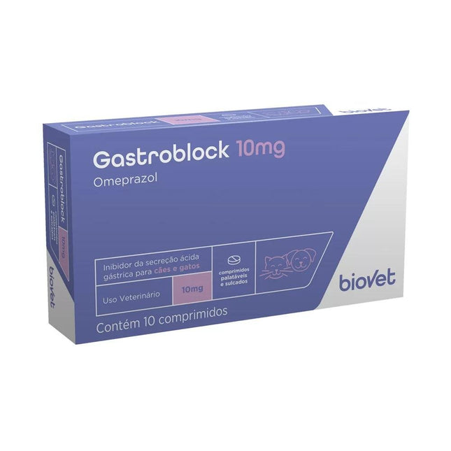BIOVET GASTROBLOCK 10MG - 10 COMPRIMIDOS