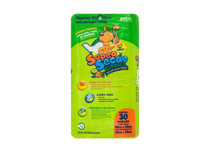 SUPERSECAO CITRUS TAPETE HIGIENICO C/ 30 UNIDADES
