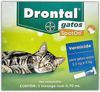 ELANCO DRONTAL SPO GATOS 0,7ML (2,5KG A 5KG)