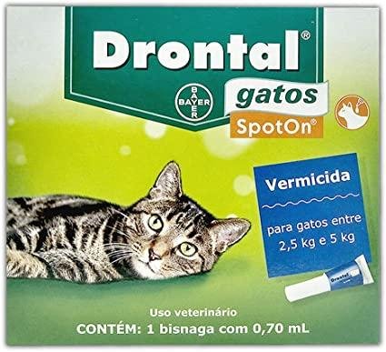 ELANCO DRONTAL SPO GATOS 0,7ML (2,5KG A 5KG)