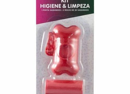 PETLIFE KIT HIGIENE E LIMPEZA (VERMELHO)
