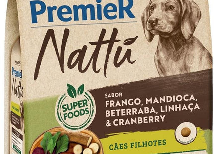 PREMIER NATTU CAES FILHOTES FRA/MAN/BET/LIN/CRA 2,5KG