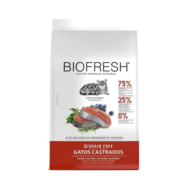 BIOFRESH GATOS ADULTOS CASTRADOS SALMAO 1,5KG
