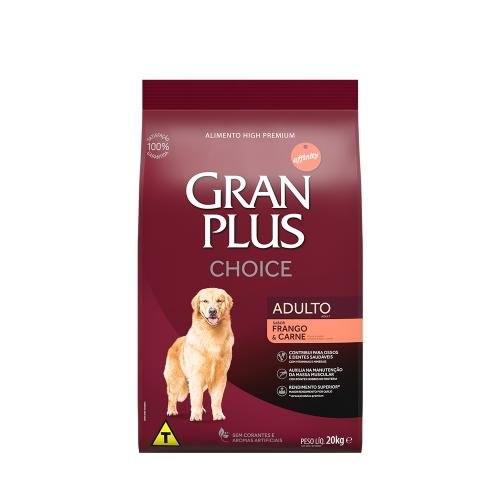 GRAN PLUS CAES ADULTOS CHOICE FRANGO/CARNE 20KG