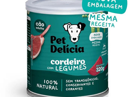 PET DELICIA CAES CORDEIRO/LEGUMES 320G