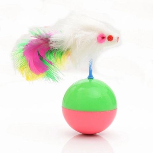 PET KIDS BRINQUEDO BOLA PLASTICA C/RATINHO