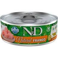 NED LATA NATURAL GATOS FRANGO 70G