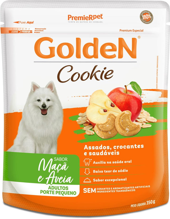 GOLDEN COOKIE CAES ADULTOS PORTE PEQ. PORTE MACA/AVEIA 350G