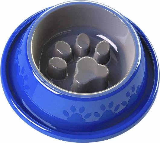 COMEDOURO COMA MELHOR MED 5X1 AZUL