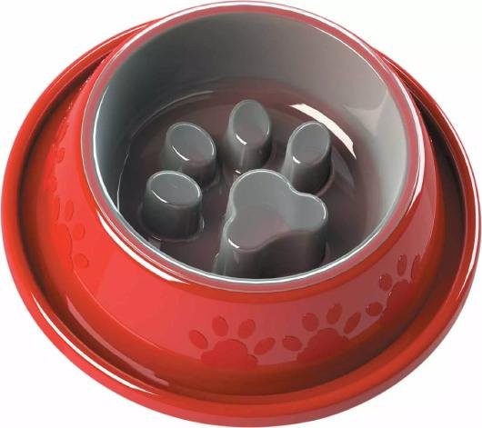 COMEDOURO COMA MELHOR MED 5X1 VERMELHO