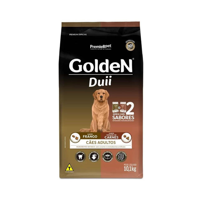 GOLDEN DUII CAES ADULTOS FRANGO/CARNE 10,1KG