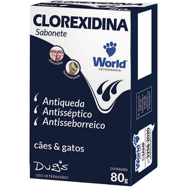 WORLD DUGS SABONETE CLOREXIDINA 80G