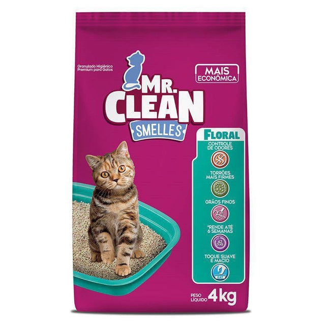 MR CLEAN SMELLES GRANULADO SANITARIO FLORAL 4KG