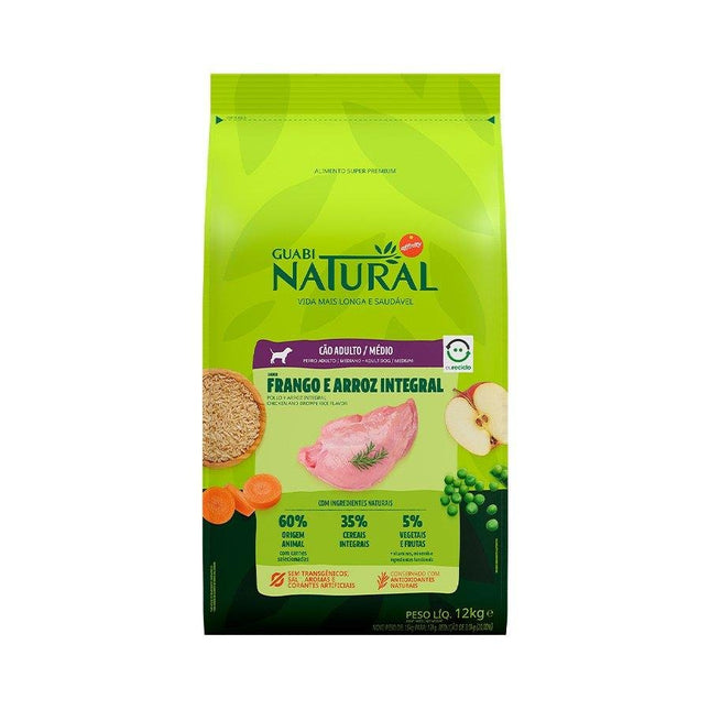 NATURAL CAES ADULTOS MEDIO FRANGO/ARROZ 12KG