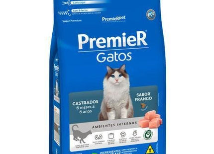 PREMIER GATOS ADULTOS CAST. 6 ANOS FRANGO 7,5KG