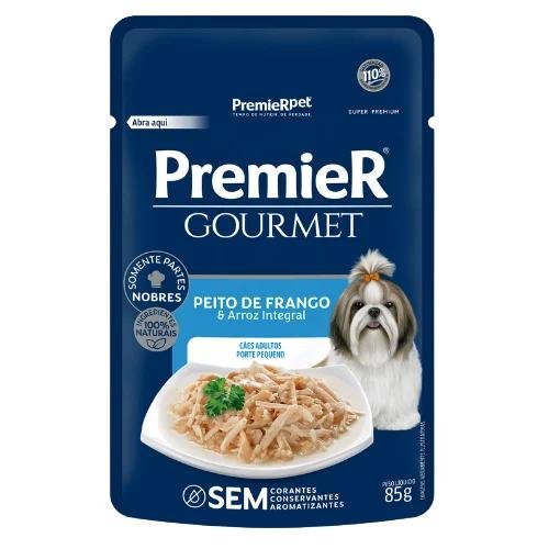 PREMIER GOURMET CAES ADULTOS PORTE PEQ. FRANGO 85G