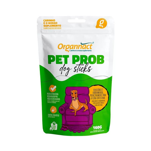 ORGANNACT PET PROB DOG STICKS 160G