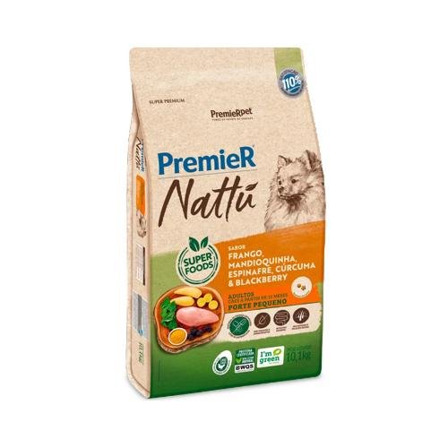 PREMIER NATTU CAES ADULTOS PORTE PEQ. FRAN/MAND/ESPI/CUR/BLACK 10,1KG
