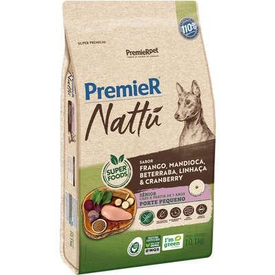 PREMIER NATTU CAES SENIOR PORTE PEQ. FRA/MAND/BET/LIN/CRA 10,1KG