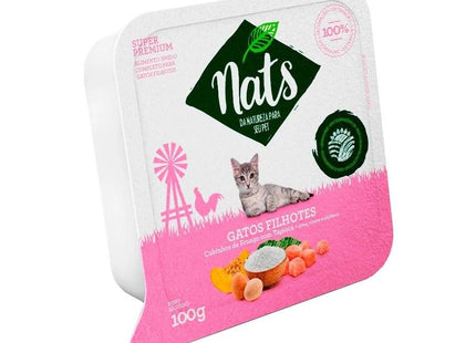 NATS GATOS RACAO UMIDA FILHOTES FRANGO 100G