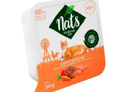 NATS GATOS RACAO UMIDA ADULTOS FRANGO 100G