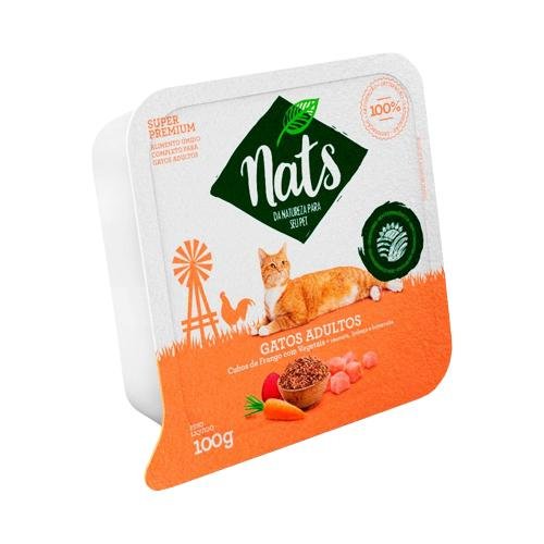 NATS GATOS RACAO UMIDA ADULTOS FRANGO 100G
