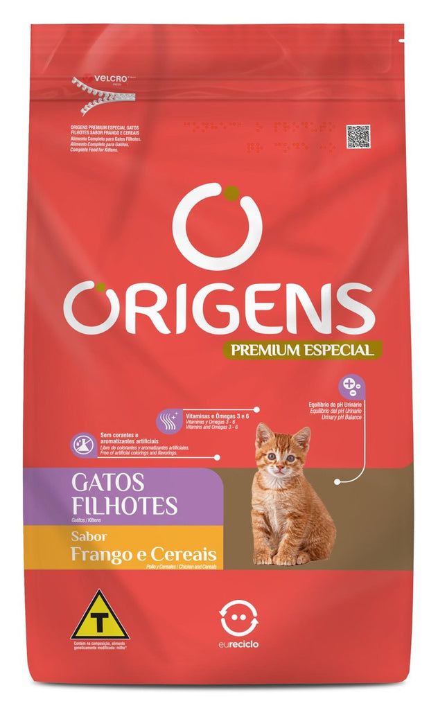 ORIGENS GATOS FILHOTES FRANGO/CEREAIS 1KG