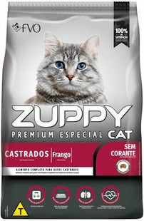 ZUPPY GATOS ADULTOS CASTRADOS FRANGO 10,1KG