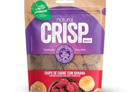 NATURAL CRISP CHIPS DE CARNE COM BANANA 100G
